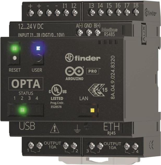 Image du produit Finder Opta Advanced 8A.04.9.024.8320 Module de communication API 12 V/DC, 24 V/DC