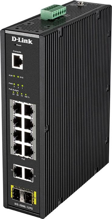 D-Link DIS-200G-12PS Industrial 12-Port Layer2 Smart Managed (12 porte)