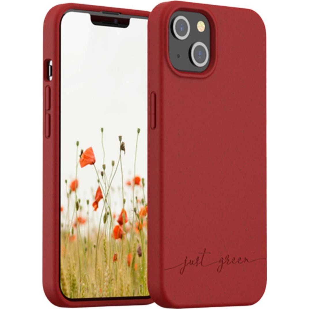 Just Green Bio Case (Apple iPhone 13), Smartphone Hülle, Rot