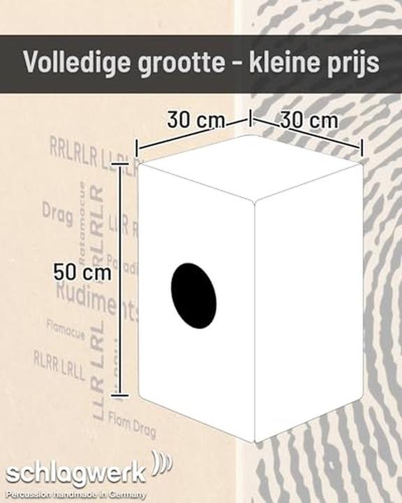 Actual product image Schlagwerk CP82 Cajon Rudiments Fingerprint (Cajon)