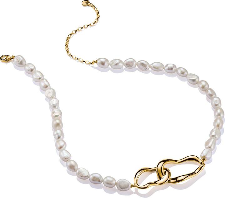 Produktbild Thomas Sabo Perlenkette Natural Beauty vergoldet (Sterling Silber 925, 45 - 50 cm)
