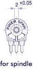 Produktbild Velleman Piher Trimmer 1K (Small Hor For Spindle)