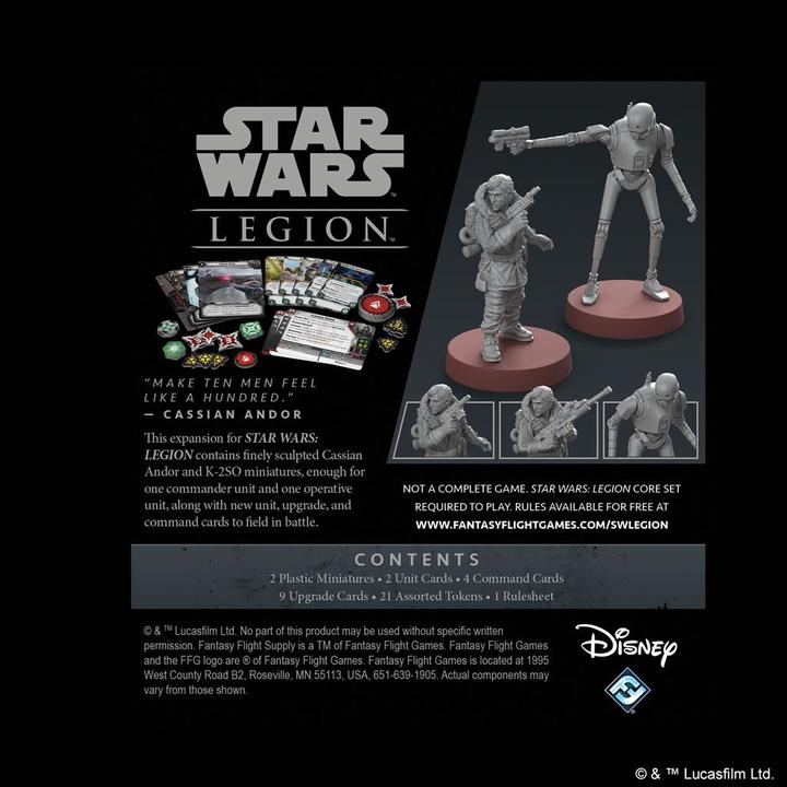 Image du produit FFG FFGD4653 - Cassian Andor : Star Wars Legion, dès 14 ans (extension, édition DE) (Allemand)
