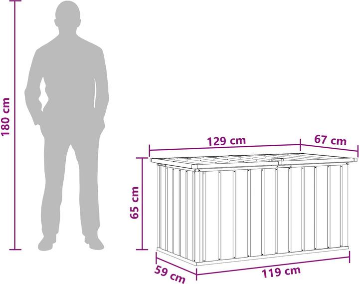 Produktbild vidaXL Outdoor Box