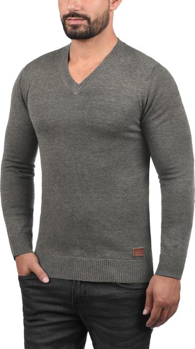 Actual product image Blend Lasse Men's Jumper Knit Pullover With V-Neck Flecked (XXL)