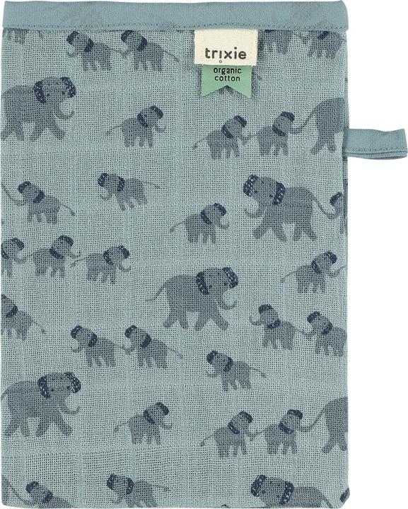 Actual product image Trixie Baby Gauze wash mitts set of 3 elephant (MQ3)
