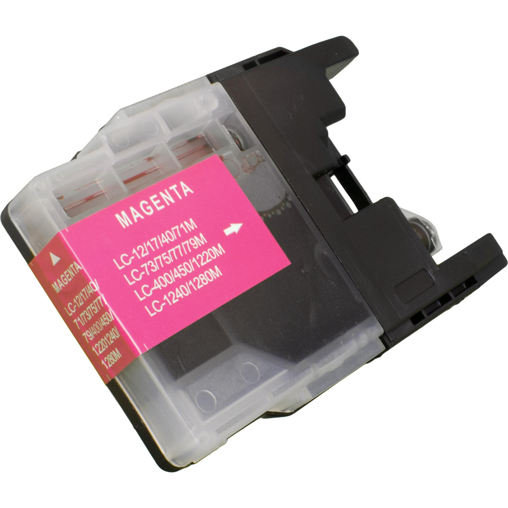 Ampertec, Druckerpatrone, Tinte kompatibel mit Brother LC-1240M magenta (M)