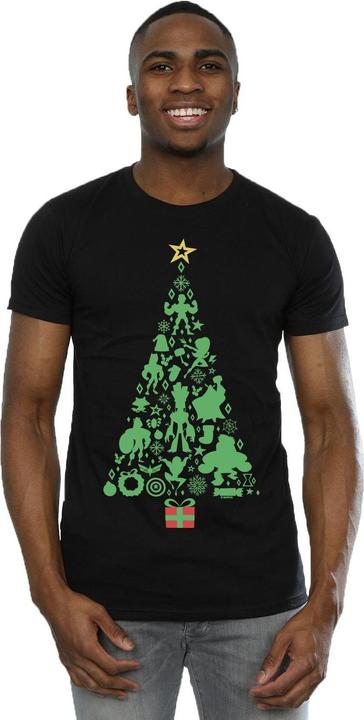 Immagine prodotto Avengers Christmas Tree Maglietta Uomo (L)