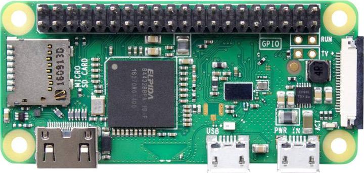 Actual product image Raspberry Pi Zero WH incl. 40 pin GPIO header