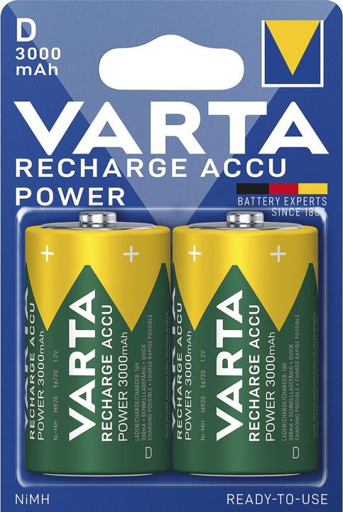 Immagine prodotto Varta Ricarica Accu Power (2 pz., D, 3000 mAh)