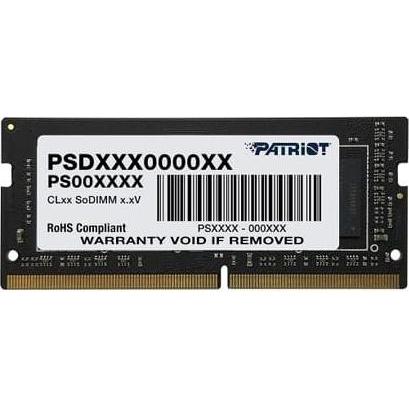 Patriot Signature PSD432G26662S memory module GB DDR4 (1 x 32GB, 2666 MHz, DDR4-RAM, SO-DIMM), RAM, Schwarz