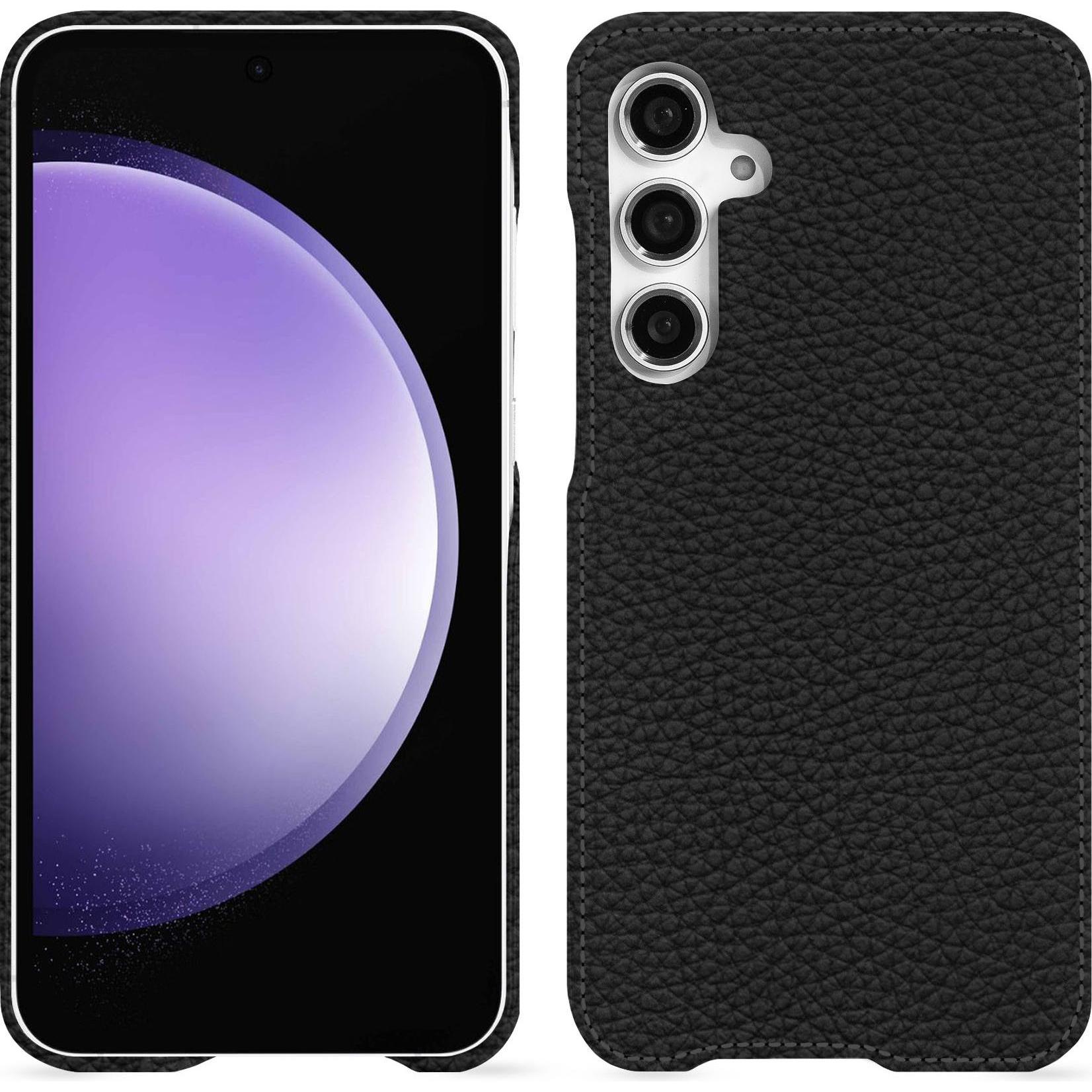 Noreve Lederschutzhülle (Samsung Galaxy S23 FE), Smartphone Hülle, Schwarz