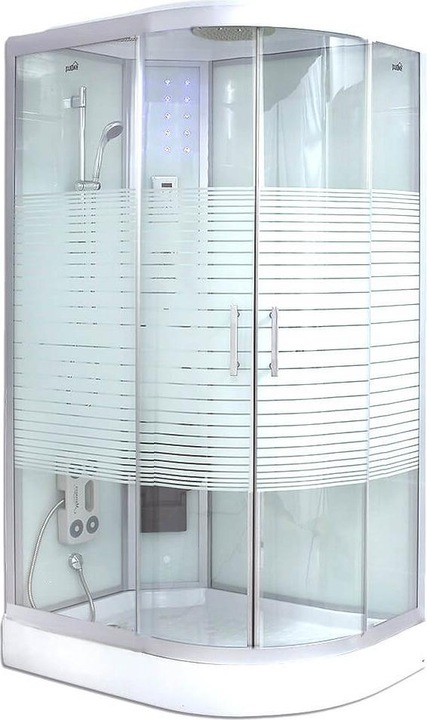 Produktbild Home Deluxe Dampfdusche mit Wasserfall Dampfsauna MANTA XL, 120x80x220cm - Rechts