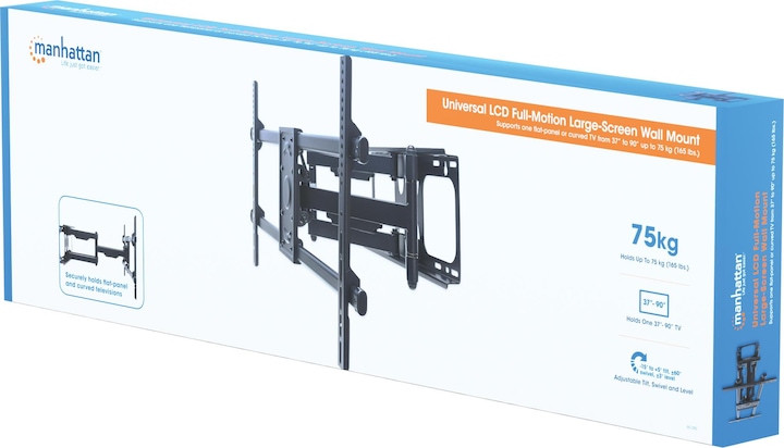 Immagine prodotto Manhattan Supporto da parete per TV (Muro, 90", 75 kg)