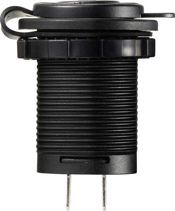 Produktbild Tru Components USB A + USB C Einbaubuchse beleuchtet LED, rund