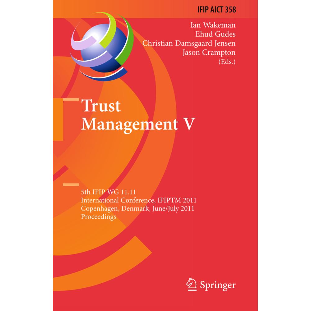 Trust Management V, Fachbücher von Christian Damsgaard Jensen, Jason Crampton, Ehud Gudes, Ian Wakeman