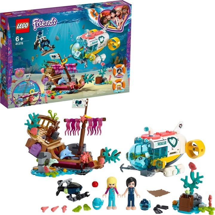 Image du produit LEGO Un bateau de sauvetage pour les dauphins (41378, LEGO Friends)