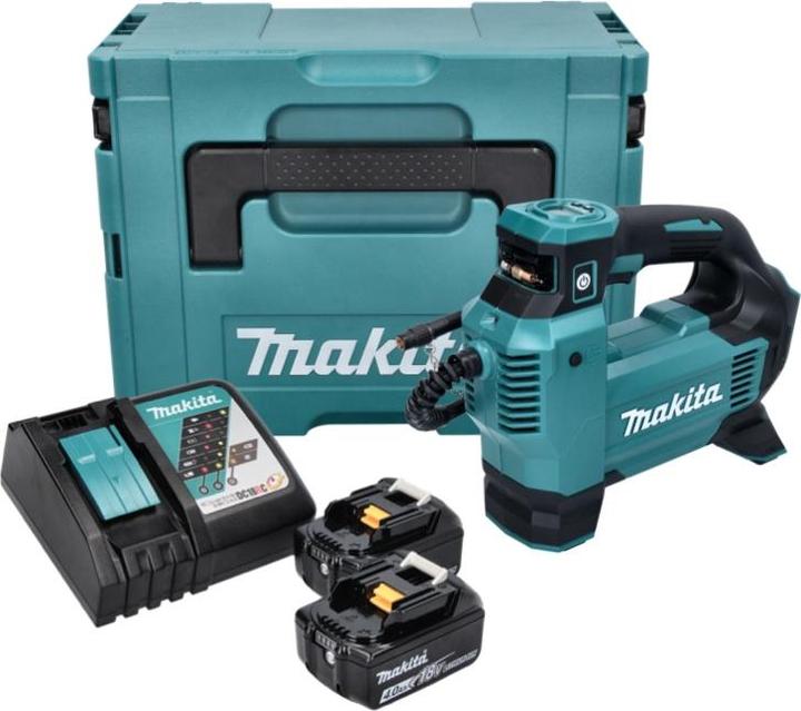 Image du produit Makita DMP 181 RMJ Compresseur sur batterie 18 V 11,1 bar + 2x batterie 4,0 Ah + chargeur + Makpac