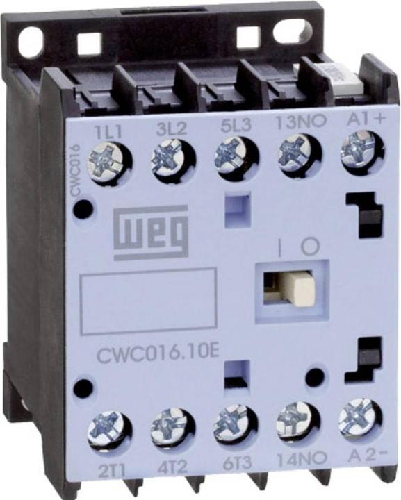 Weg CWC012-10-30C03 Contactor 3 NO contacts 5.5 kW 24 V/DC 12 A with auxiliary contact 1