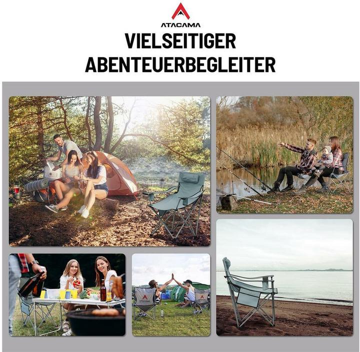 Produktbild Atacama Campingstuhl Dunkelgrau