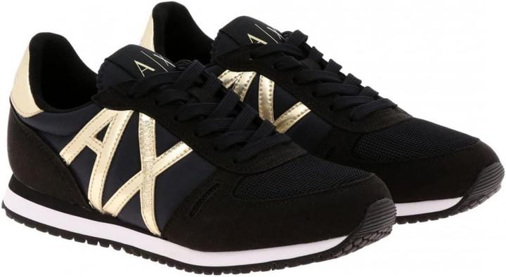 Actual product image Armani Exchange Microfiber Suede Lace-Up Flat Shoe (35)