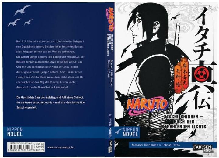 Productafbeelding Naruto Itachi Shinden - Buch des strahlenden Lichts (Nippon Novel) (Duits, Takashi Yano, 2017)