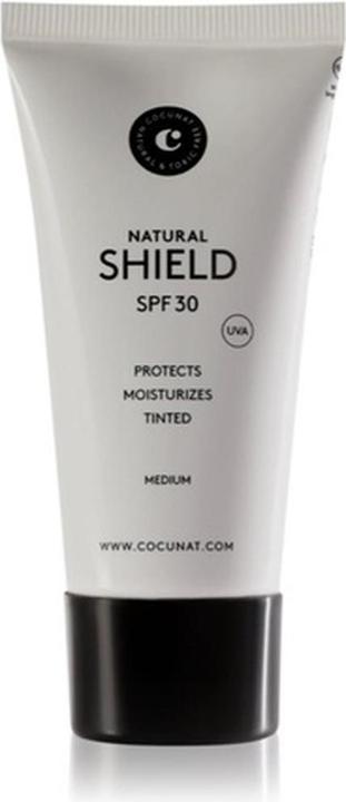 Cocunat Natural Shield getönte Gesichtssonnencreme SPF 30 50 ml (Sonnencreme, SPF 30, 0.05 g)