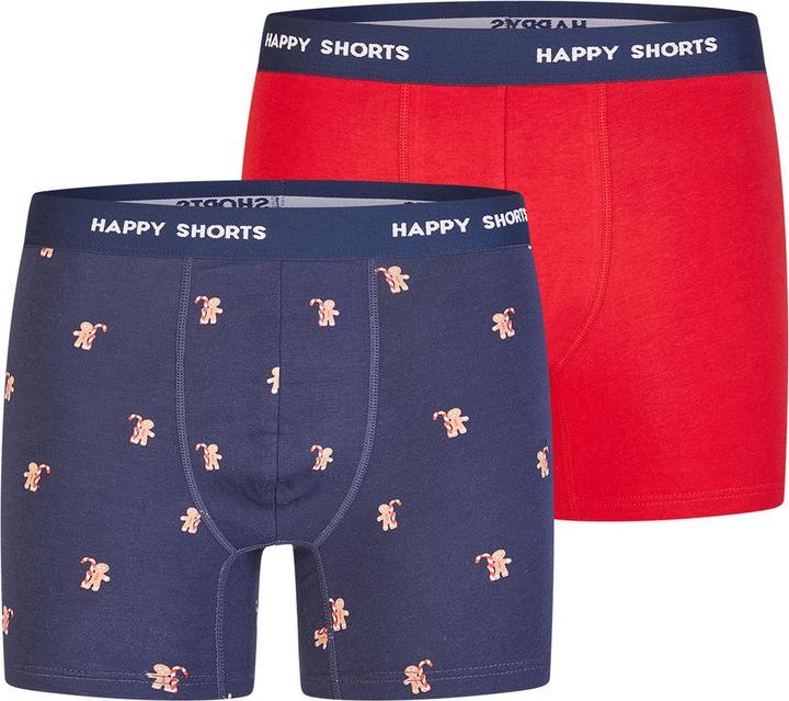 Blu marino, omini di pan di zenzero rossi