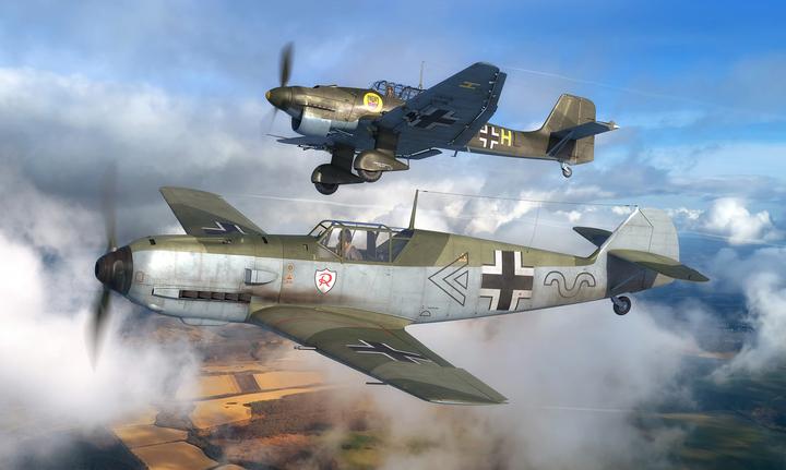 Actual product image Revell Messerschmitt Bf109E & Junkers Ju87B Stuka