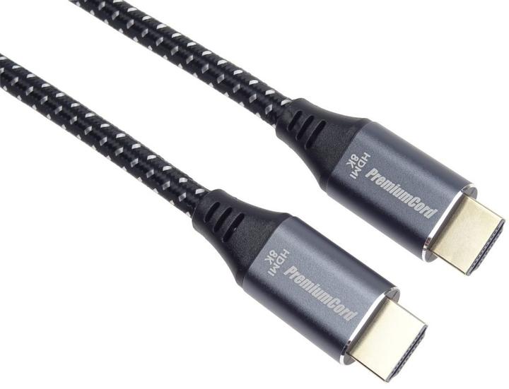 Produktbild PremiumCord ULTRA HDMI 2.1 High Speed + Ethernet Kabel 8K@60Hz, Zink-Legierung 5m (5 m)
