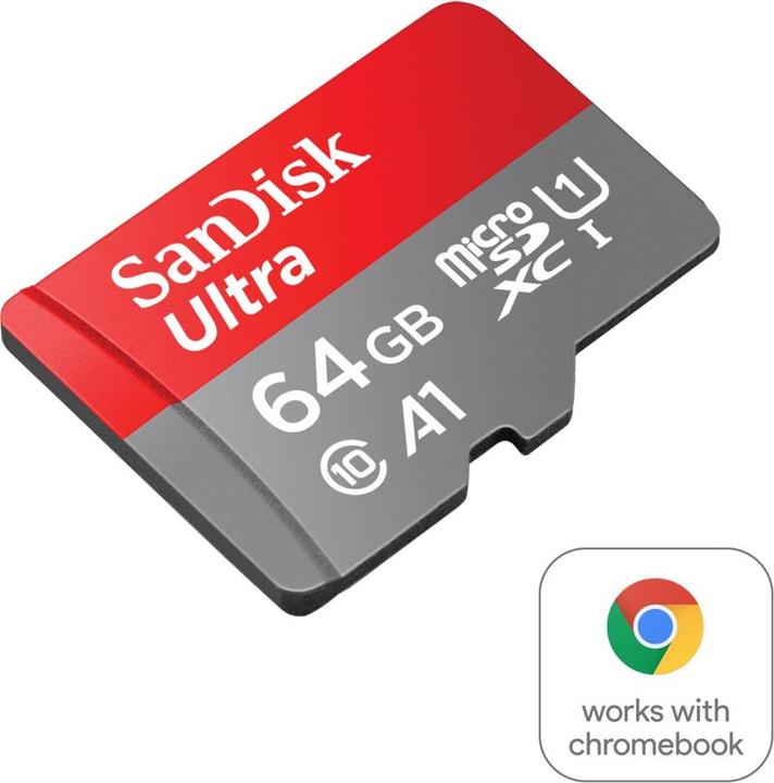 Actual product image SanDisk Ultra (64 GB, microSDXC, U1, UHS-I)