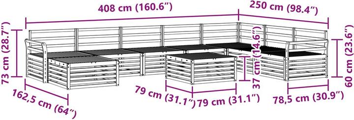 Produktbild vidaXL Outdoor-Sofa