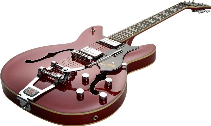 Produktbild Hagstrom E-Gitarre, Tremar Viking Deluxe, Wild Cherry Transparent (E-Gitarre, Chrom, Ahorn)