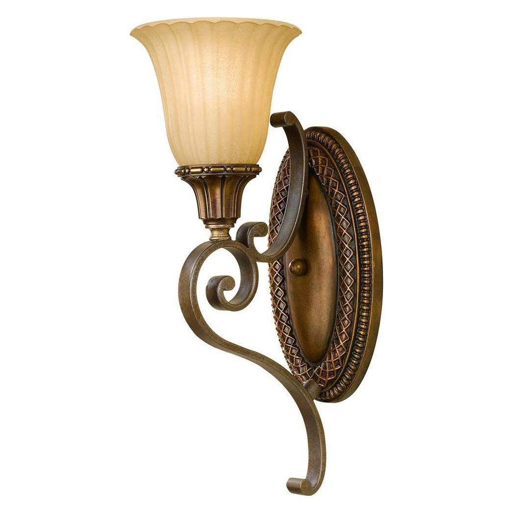 Elstead Lighting, Tuinverlichting, Kelham Hall Wandlamp E27 Florence Goud, Brits Brons (E27, IP20)