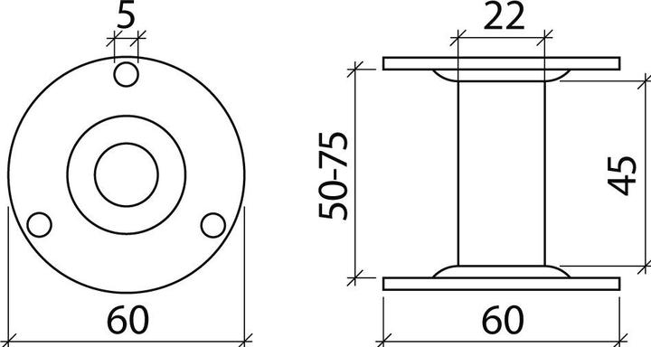 Produktbild Deka Handlaufstützen (Stahl)