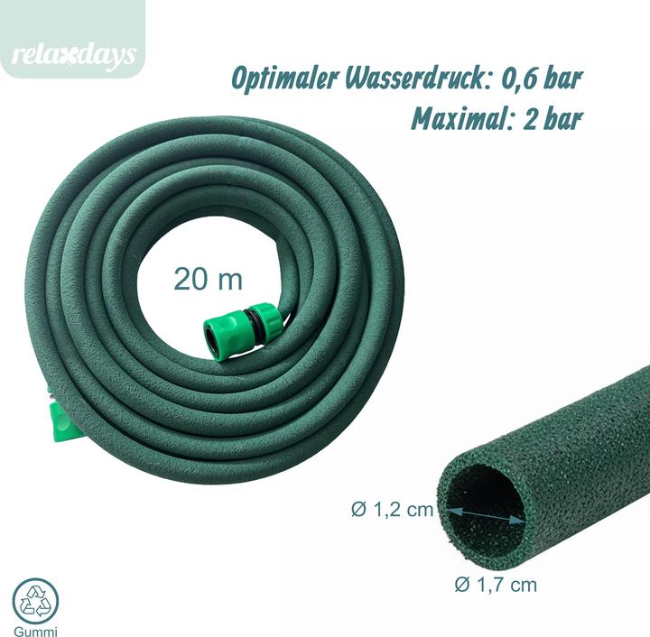 Relaxdays Tropfschlauch (Tropfschlauch + Tropfrohr)