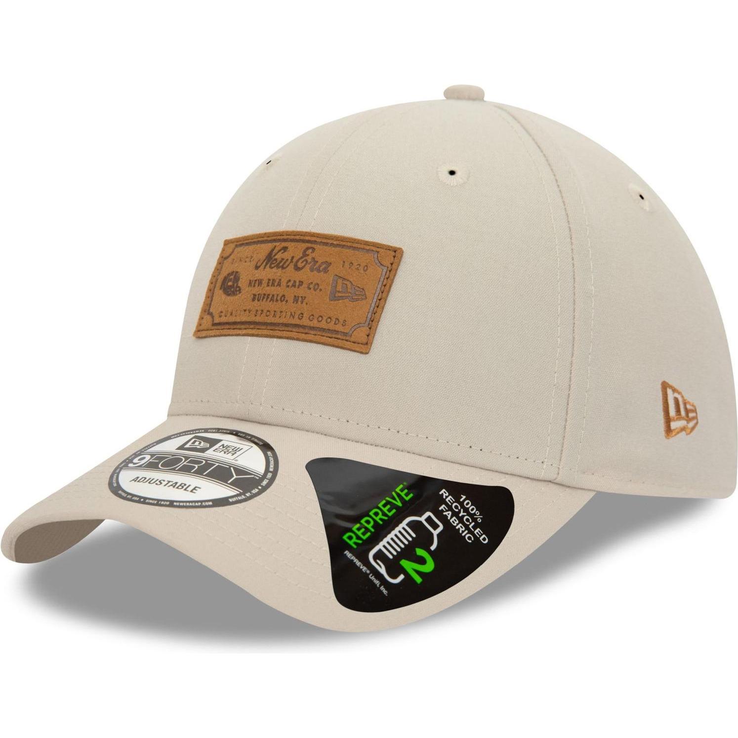 New Era, Herren, Cap, 9Forty Adjustable Cap - Heritage Brand Patch Stone, Beige