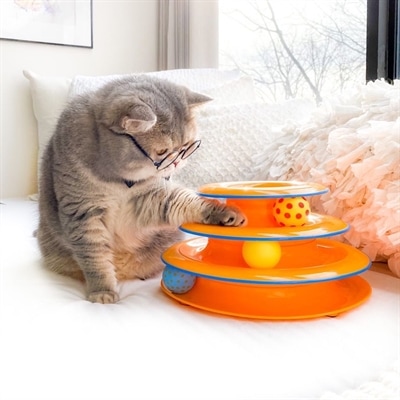 Actual product image Petstages Cat Toy Tower of Tracks (Catmint toy)