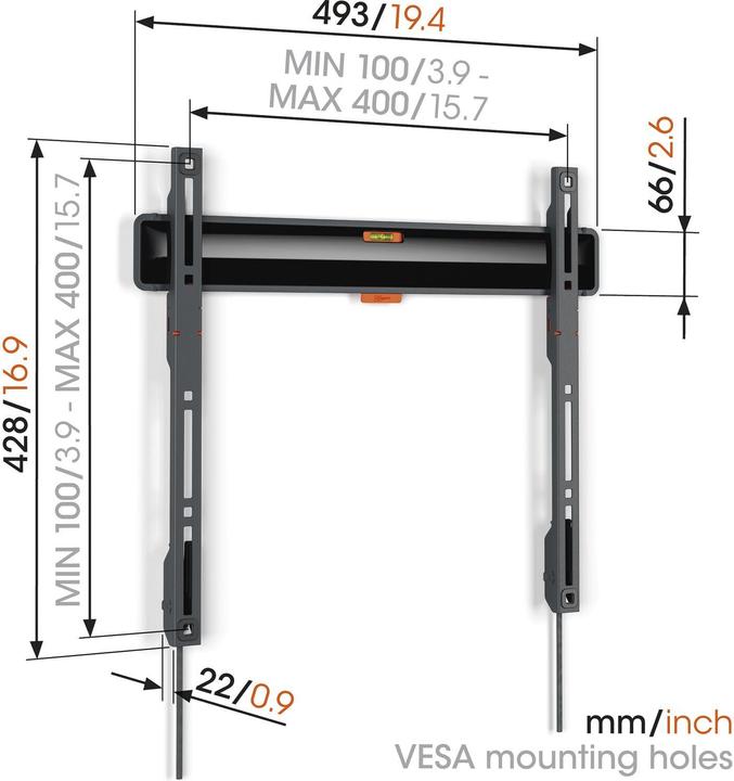 Produktbild Vogels TVM 3405 (Wand, 50 kg, 32" - 77")