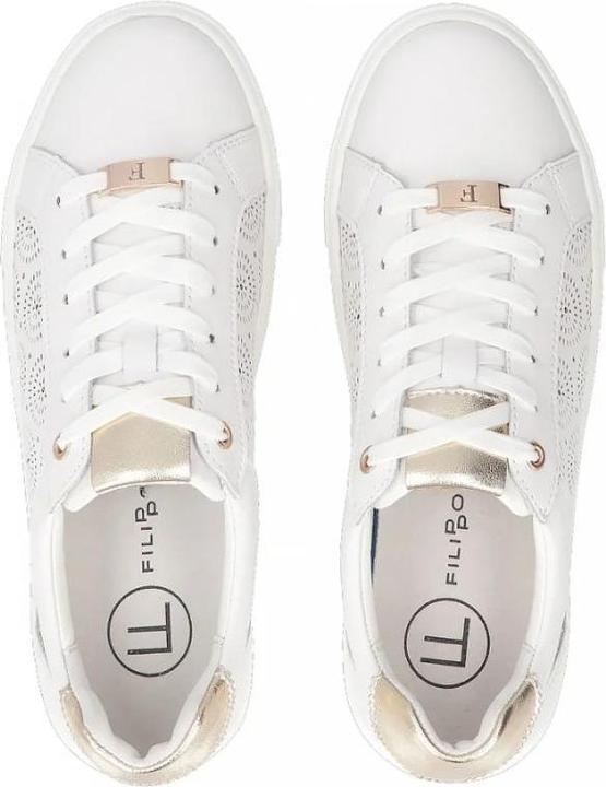 Image du produit Filippo DP7668/26 white leather platform shoes (38)