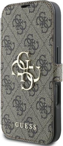 Image du produit Guess GUBKP16M4GMGBR iPhone 16 Plus 6.7" brązowy/brown book 4G Metal Logo (Apple iPhone 16 Plus)