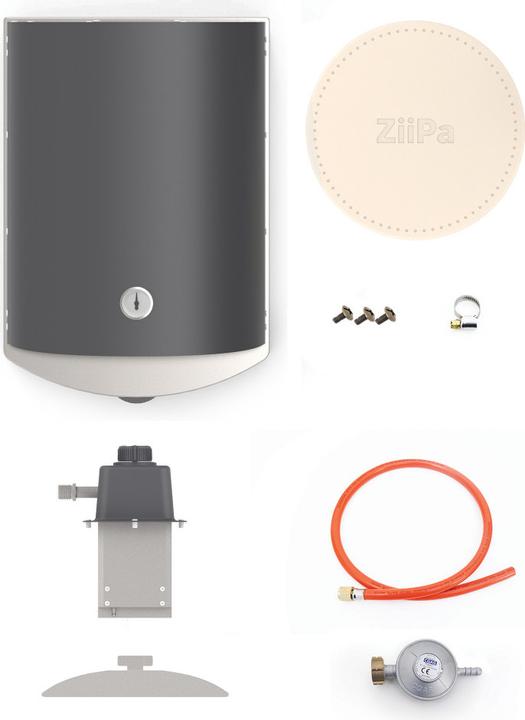 Actual product image Ziipa Piana Gas Ardoise (Pizza oven gas)