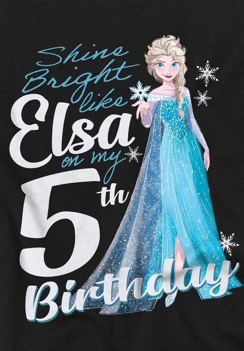 Produktbild Disney Frozen Bright Like Elsa TShirt 5. Geburtstag (152, 158)