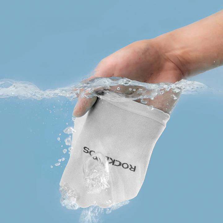 Actual product image Rockbros XT9002W cycling sleeves - white (2 pcs.)