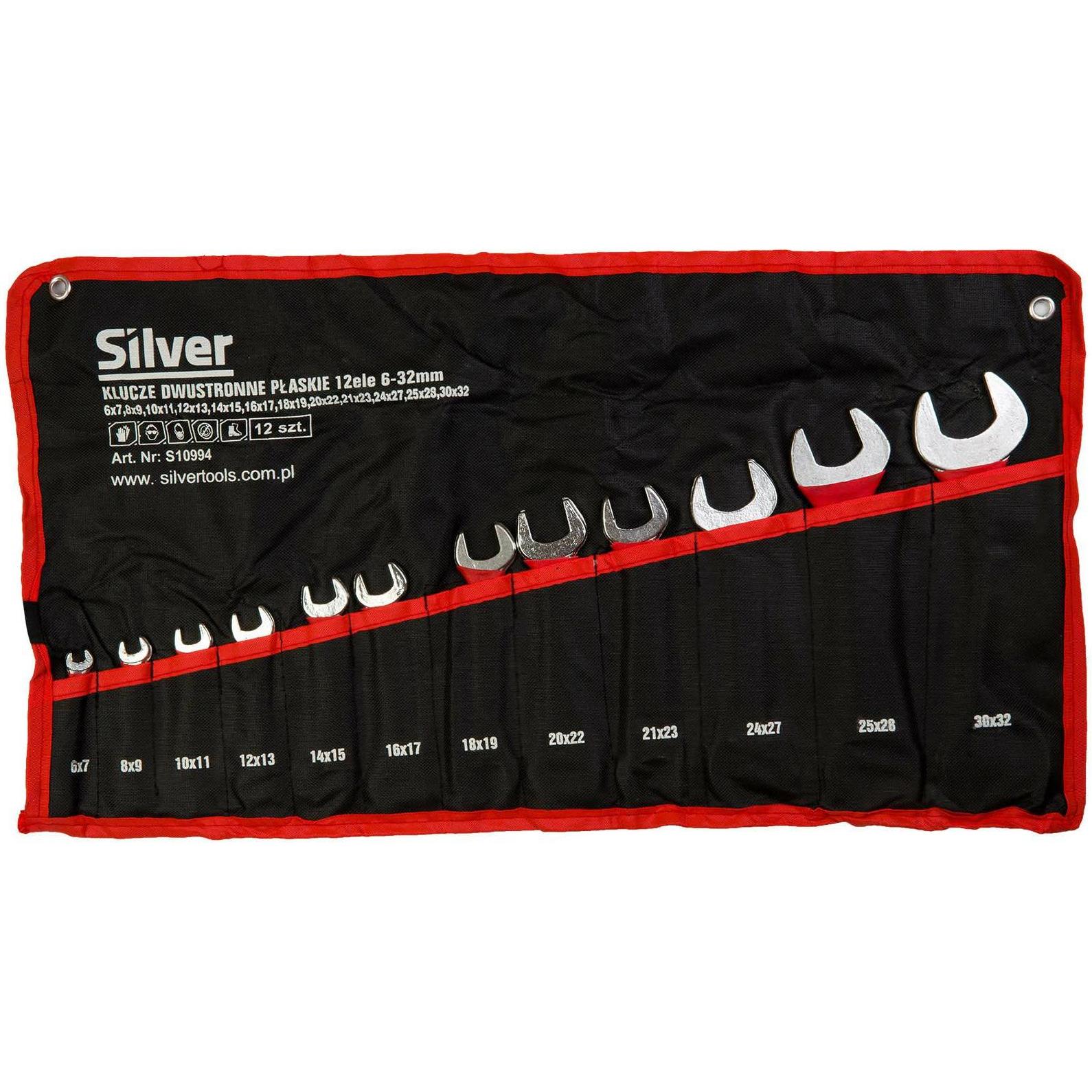Silver, Chiave dinamometrica, KLUCZ PŁASKO-OCZKOWY 12szt. / 6-32mm