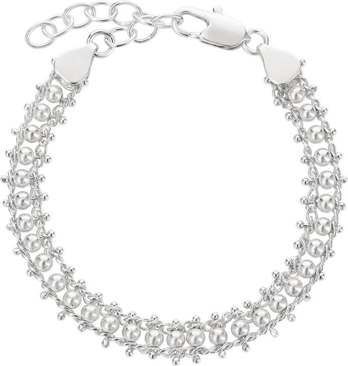 Immagine prodotto Steinkult Bracciale "Eva" placcato in argento (20 cm, Ottone placcato argento sterling)