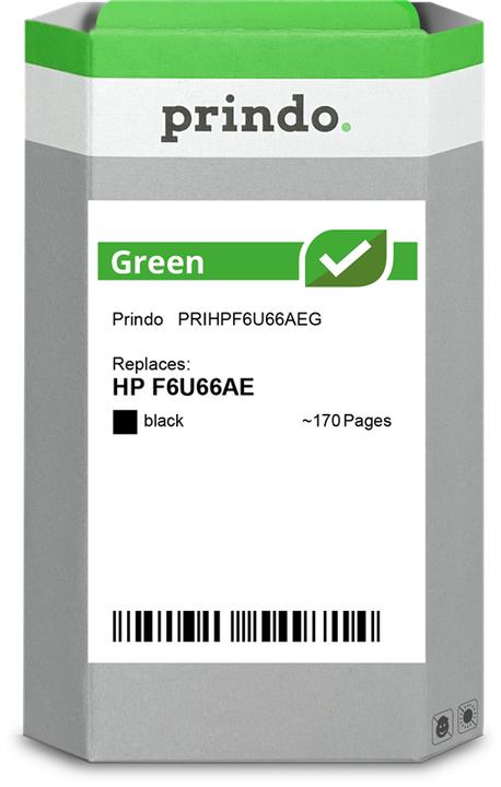 Produktbild Prindo Green Noir(e) Cartouche d'encre PRIHPF6U66AEG (BK)