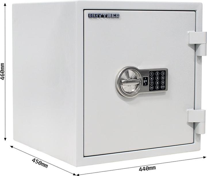 Produktbild Rottner Feuersicherer Dokumentenschrank Oskar 40 Elektronikschloss (33 l)