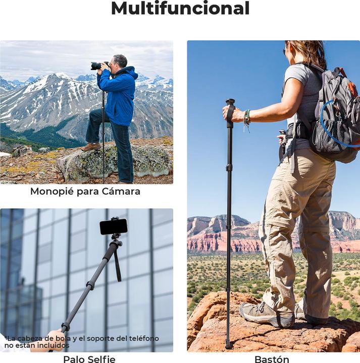 Produktbild K&F Concept MS16 Magnesium Aluminum Alloy Monopod (Metall)