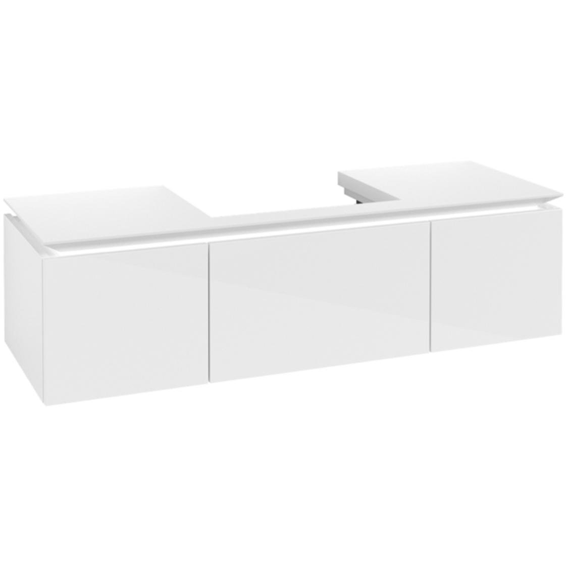 Villeroy & Boch, Waschbeckenunterschrank, V&B Waschtischunterschrank LEGATO 1400x380x500mm Glossy White (140 x 50 x 38 c...
